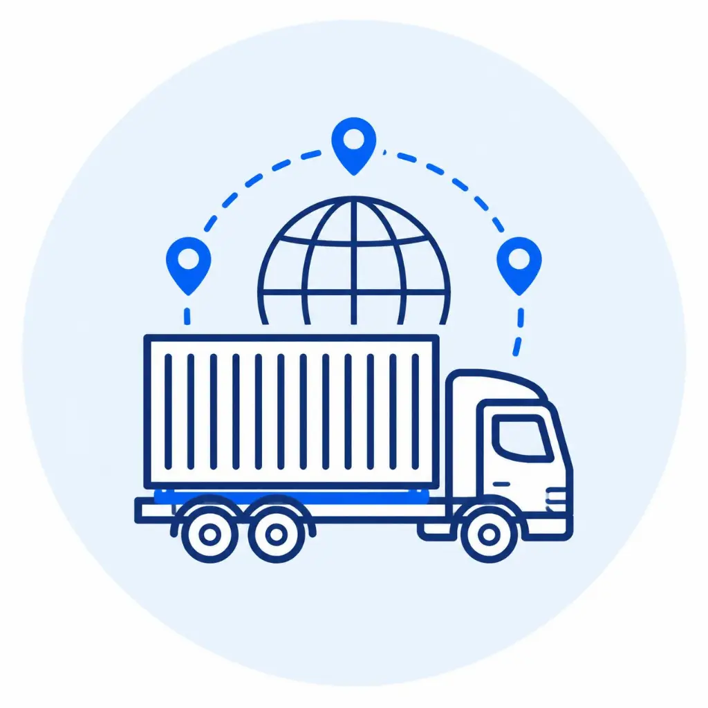FF&E logistics, freight and delivery coordination icon