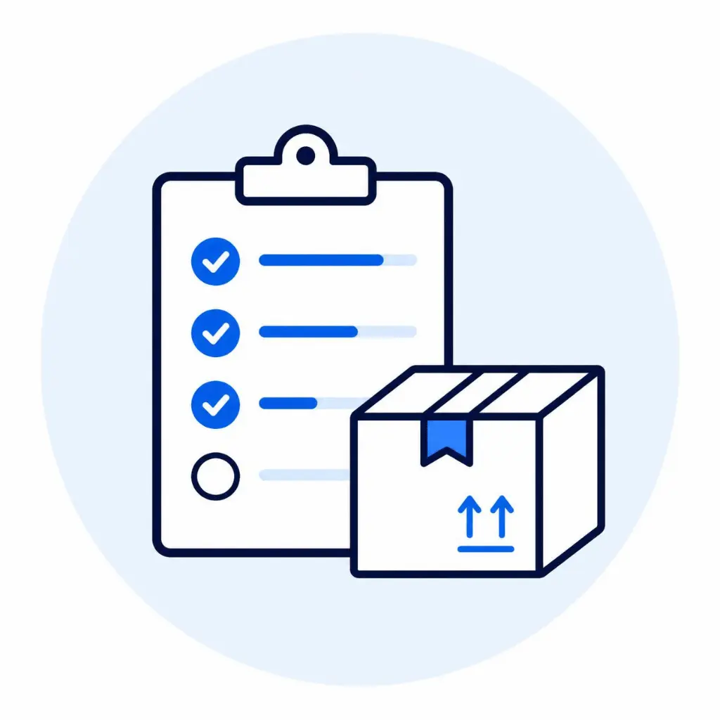 Production monitoring and delivery scheduling icon